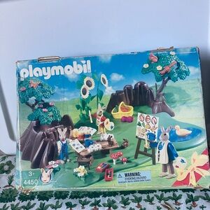 Playmobil 4450 Easter Bunny Spring Workshop Playset In Box AS IS 2003.